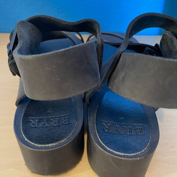 BRYR Mono Black Jesse Clog Sandal Size 7 - Picture 6 of 10